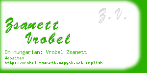 zsanett vrobel business card
